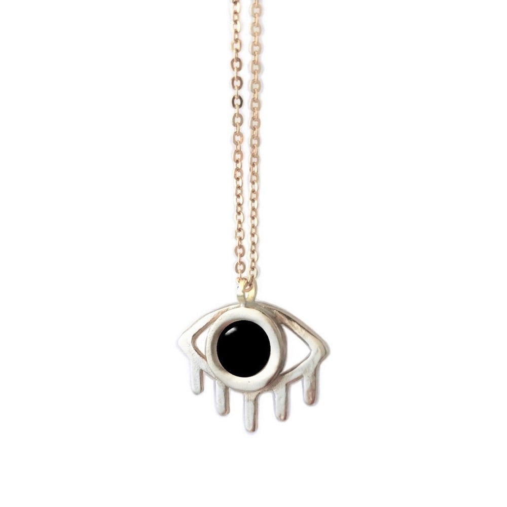 Image of Eye Necklace with Black Onyx