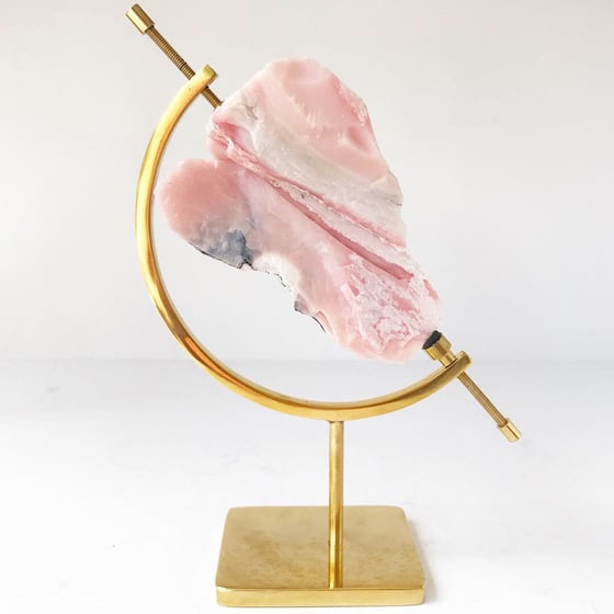 Image of Pink Opal no.01 Pink Dreams Collection Brass Pairing