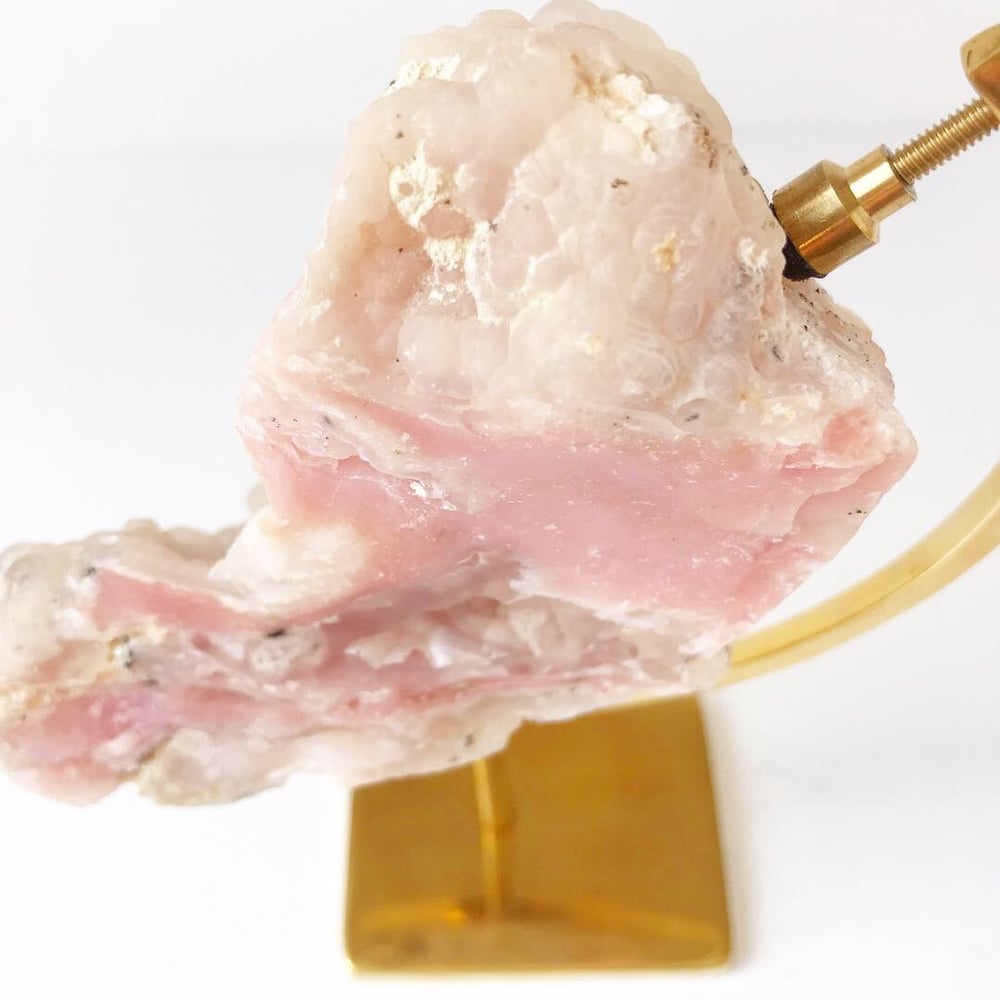 Image of Pink Opal no.05 Pink Dreams Collection Brass Pairing