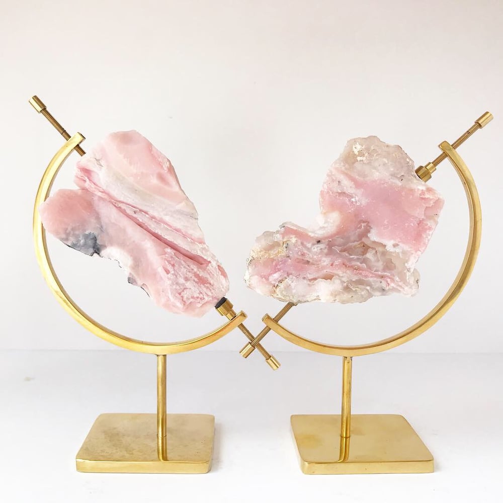 Image of Pink Opal no.05 Pink Dreams Collection Brass Pairing