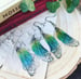 Image of Pretty little rainbow faerie wing earrings