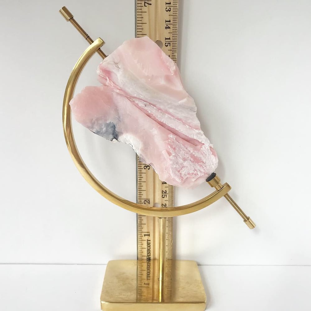 Image of Pink Opal no.01 Pink Dreams Collection Brass Pairing
