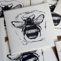 Bumblebee 4x4 inch card. £1 from each purchase will go to: Bumblebee conservation trust.