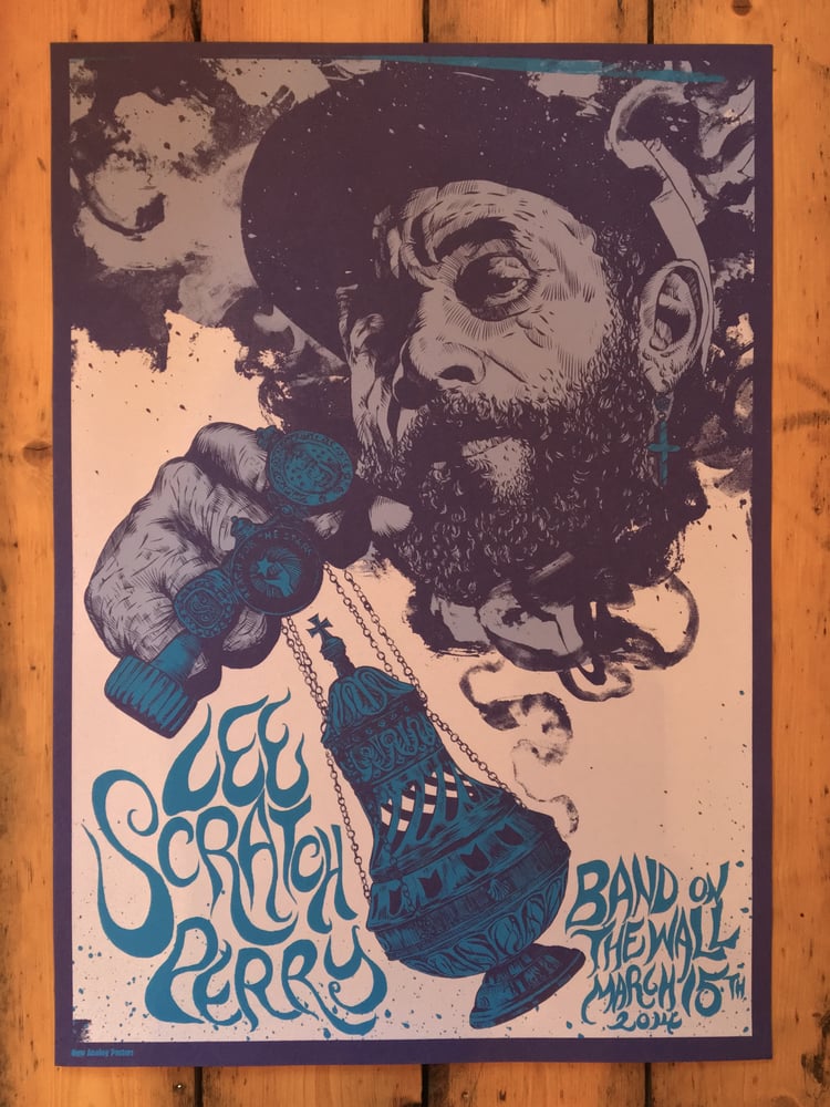 Image of Lee Scratch Perry Tour Poster 2014