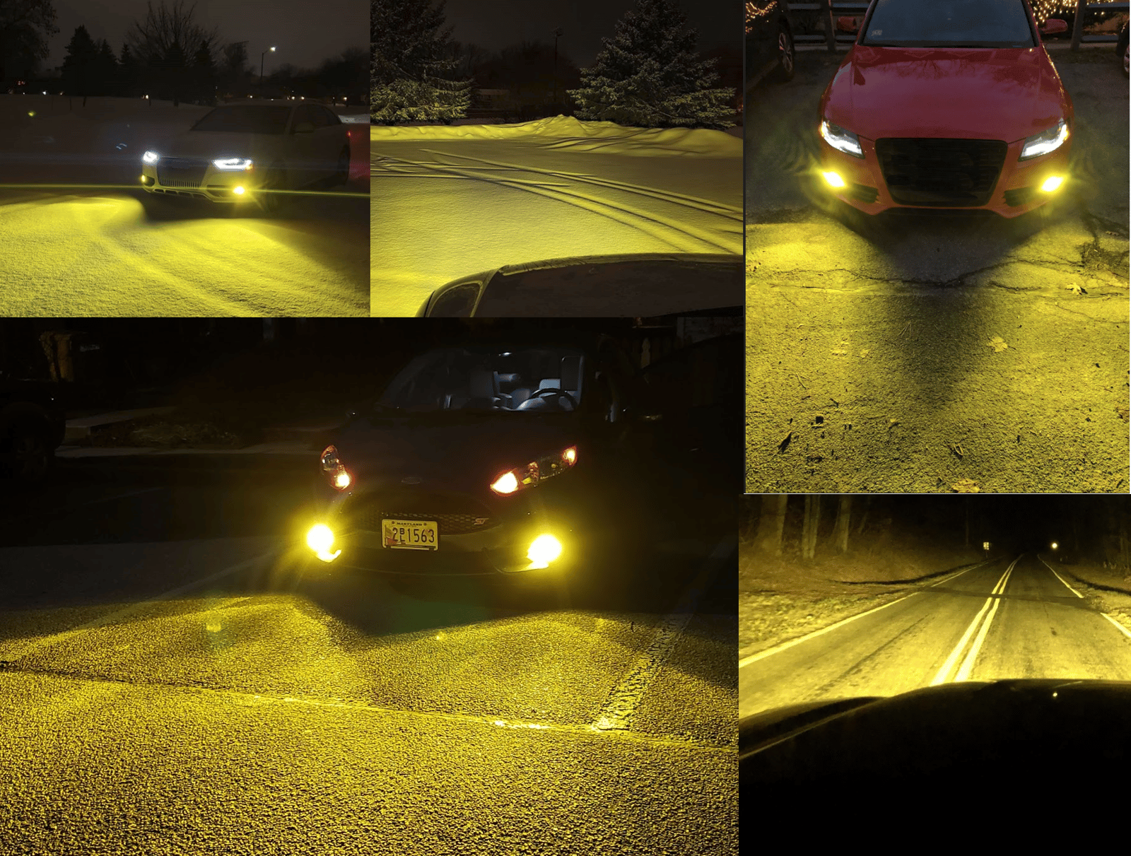 h8 led fog light bulb yellow