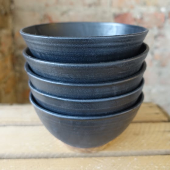 Image of Soup bowl in matt black
