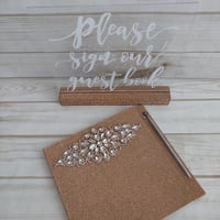 Image 3 of "Beverly" Blinged Guest Book (Available in Rose Gold)