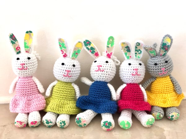 Image of Crochet Bunny Rabbit Girls