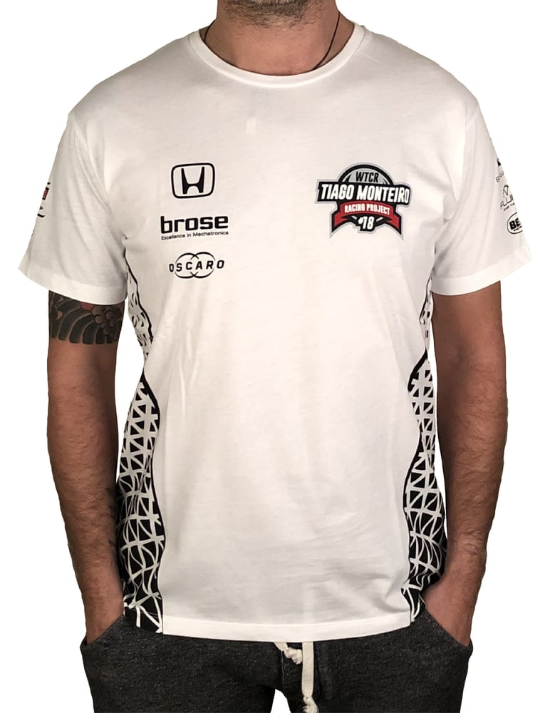 Image of 2018's WTCR Men´s "Racing"  T-Shirt White