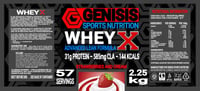 Genisis Sports Nutrition Whey X protein Choc/Strawberry 