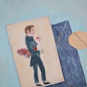 Image of Contemporary Painting, 'April Post,' Poppy Ellis