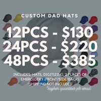 12pcs Dad Hats Package (Hats + Emb)