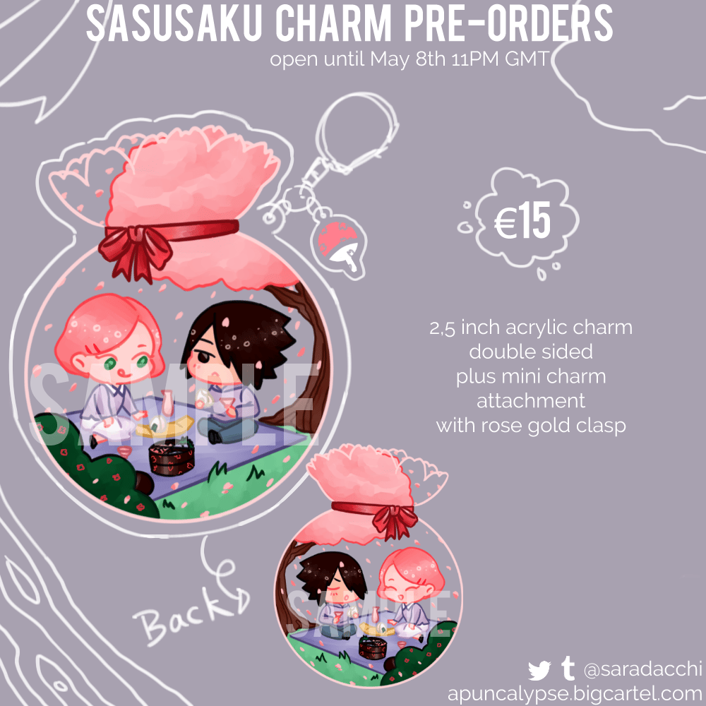 Image of SasuSaku Acrylic Charm 