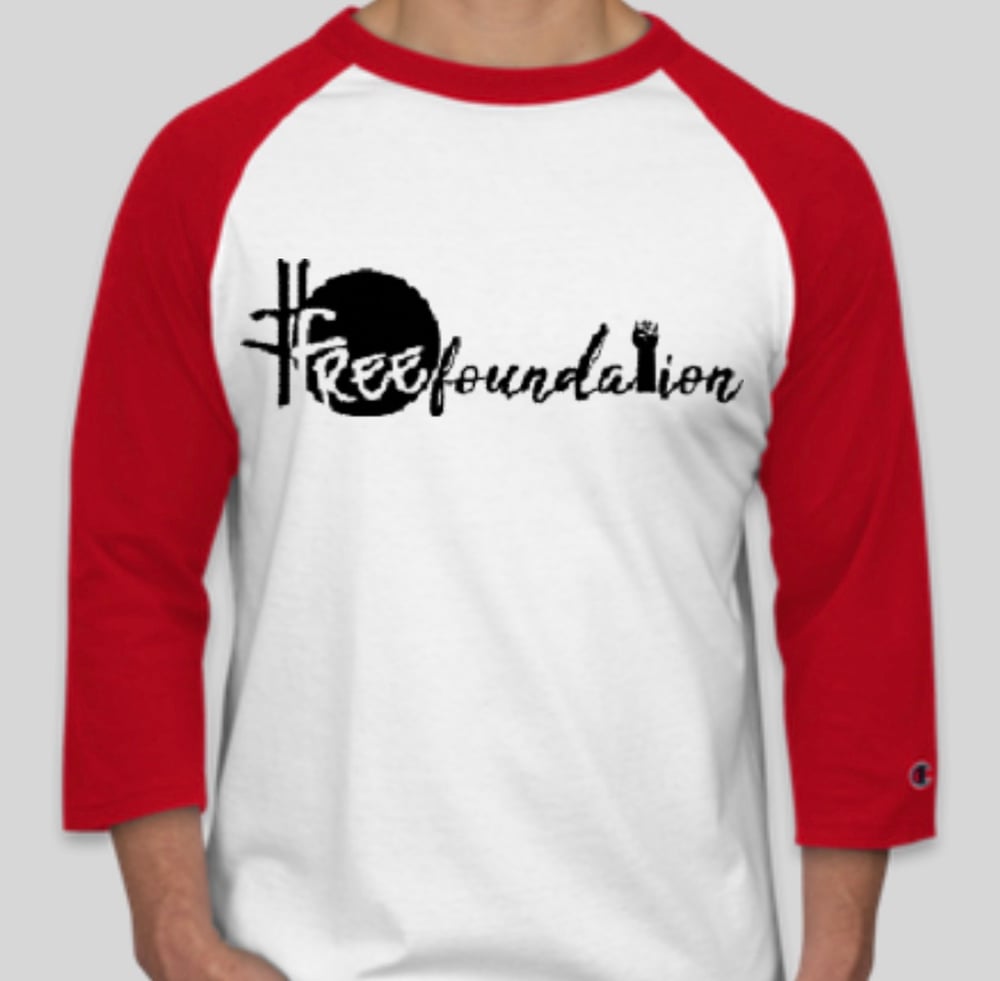 Image of #FREE Foundation Baseball T-Shirt in RED