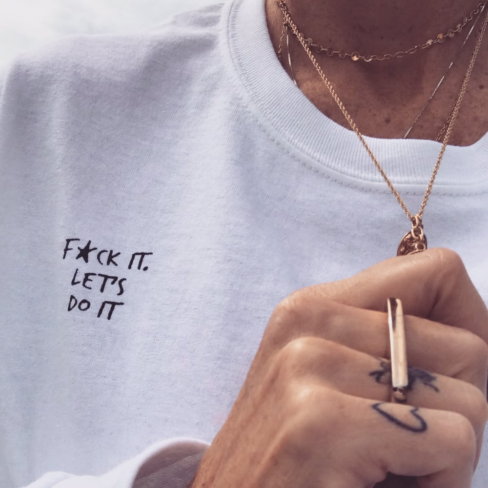 Image of F*ck It Cropped Long-sleeve