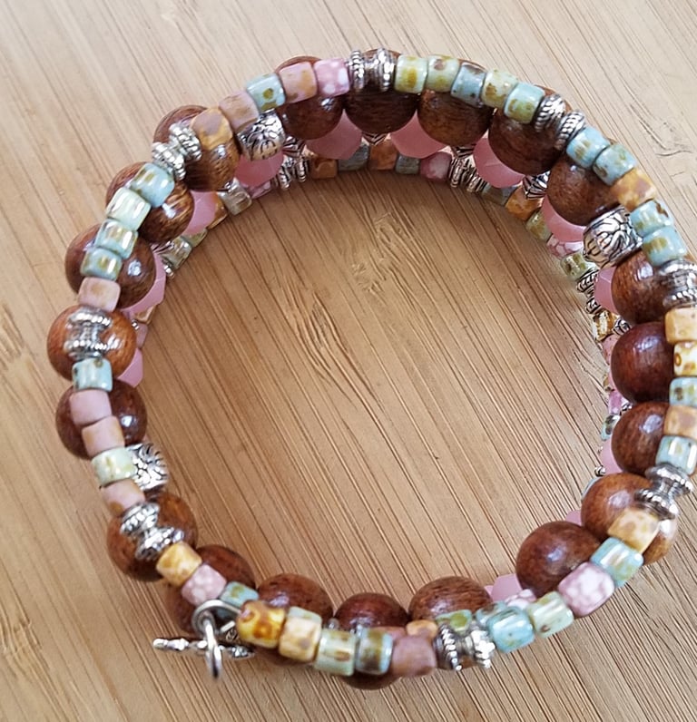 Pink Opal Stacking Bracelet Image 3