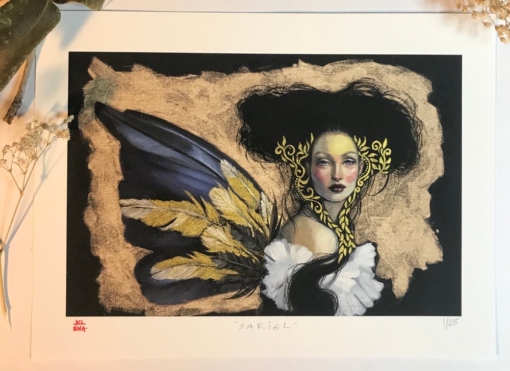 Image of “Sariel” Open edition and hand embellished second edition prints 