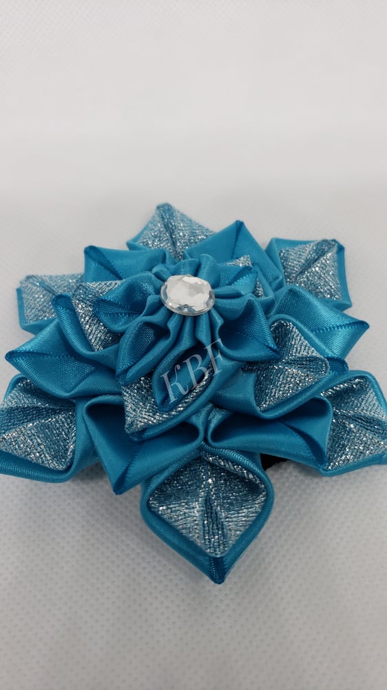 Image of Blue and Glitter Hair clip 