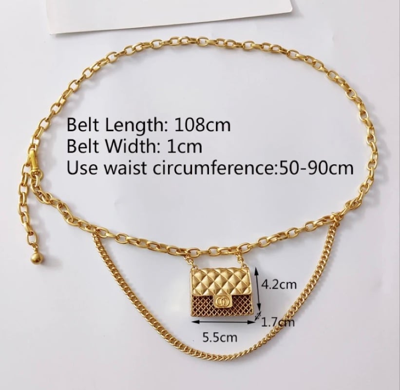 Image of Chain Belt with Mini Bag