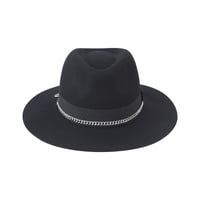 Image 1 of BLACK or GREY FEDORA HUASO Steel MIX BLACK & SILVER 