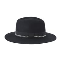 Image 2 of BLACK or GREY FEDORA HUASO Steel MIX BLACK & SILVER 
