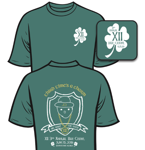 Image of 2019 XII Bar Crawl T-Shirt