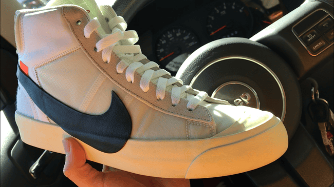 Nike mid blazer 2025 x off white