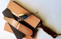 Image 1 of Replacement magnetic pads for Straight Razor Designs Lynn Abrams mudular paddle strop