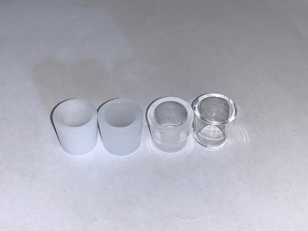 Image of Assorted Quartz and Ruby Peak Inserts- Wicking, opaque, opaque bottom, clear.