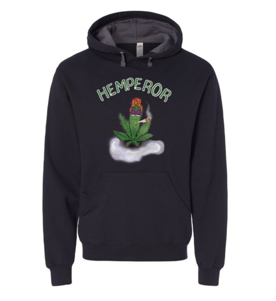 Image of Black Hemp Hoodie Sweater