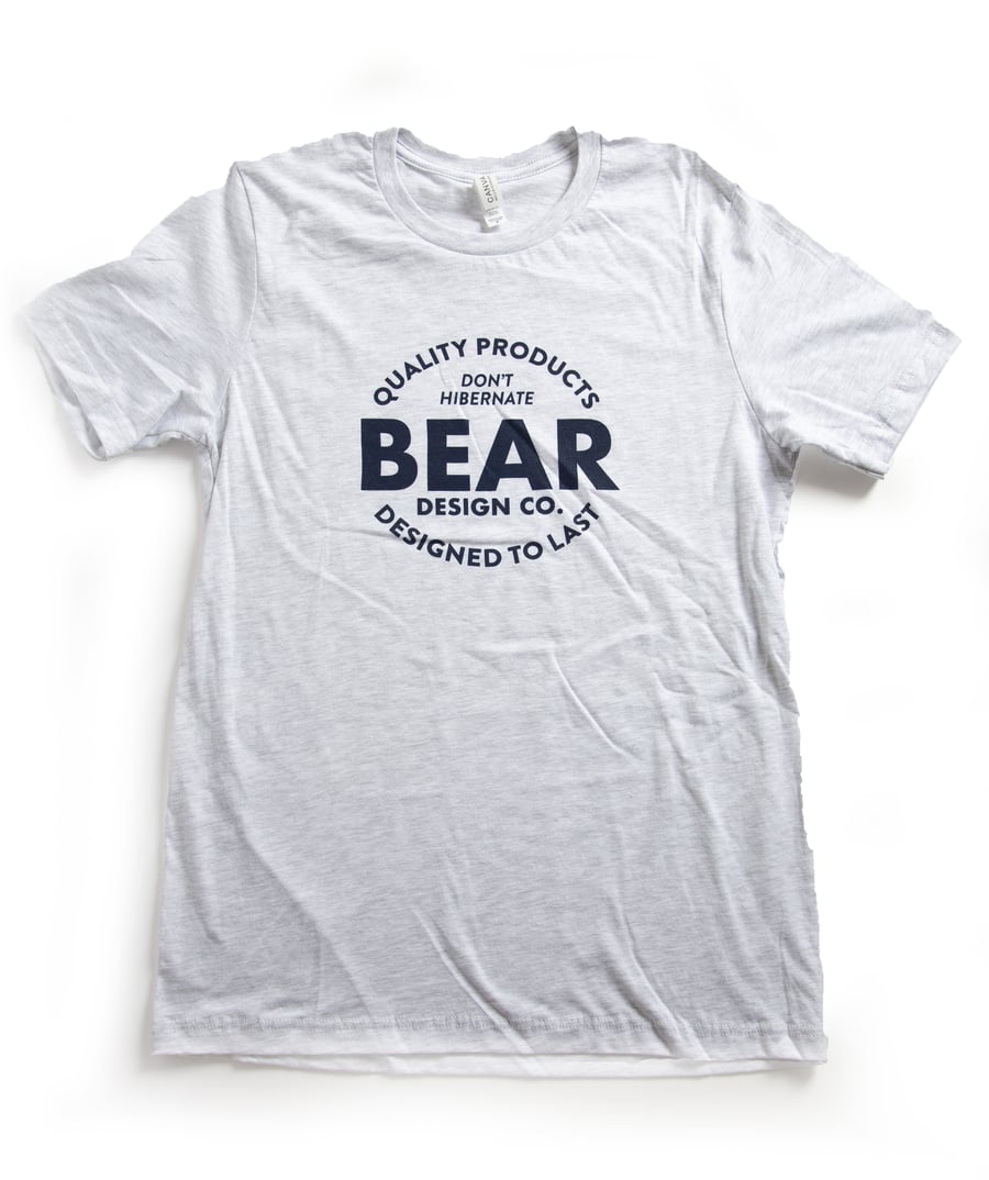 Image of BEAR TEE  - ASH