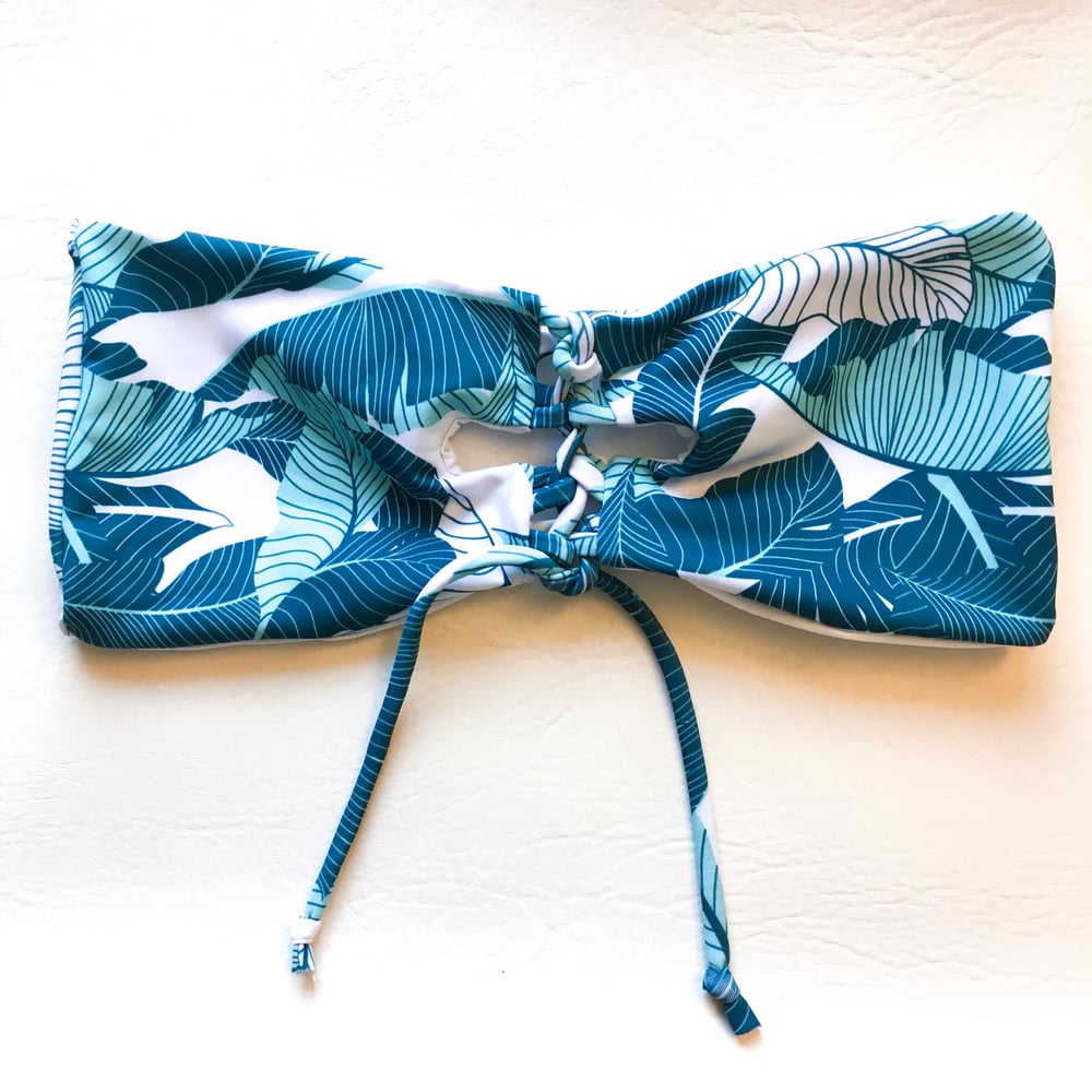 Image of VICKY BANDEAU : BLUEWATER PALM x WHITE