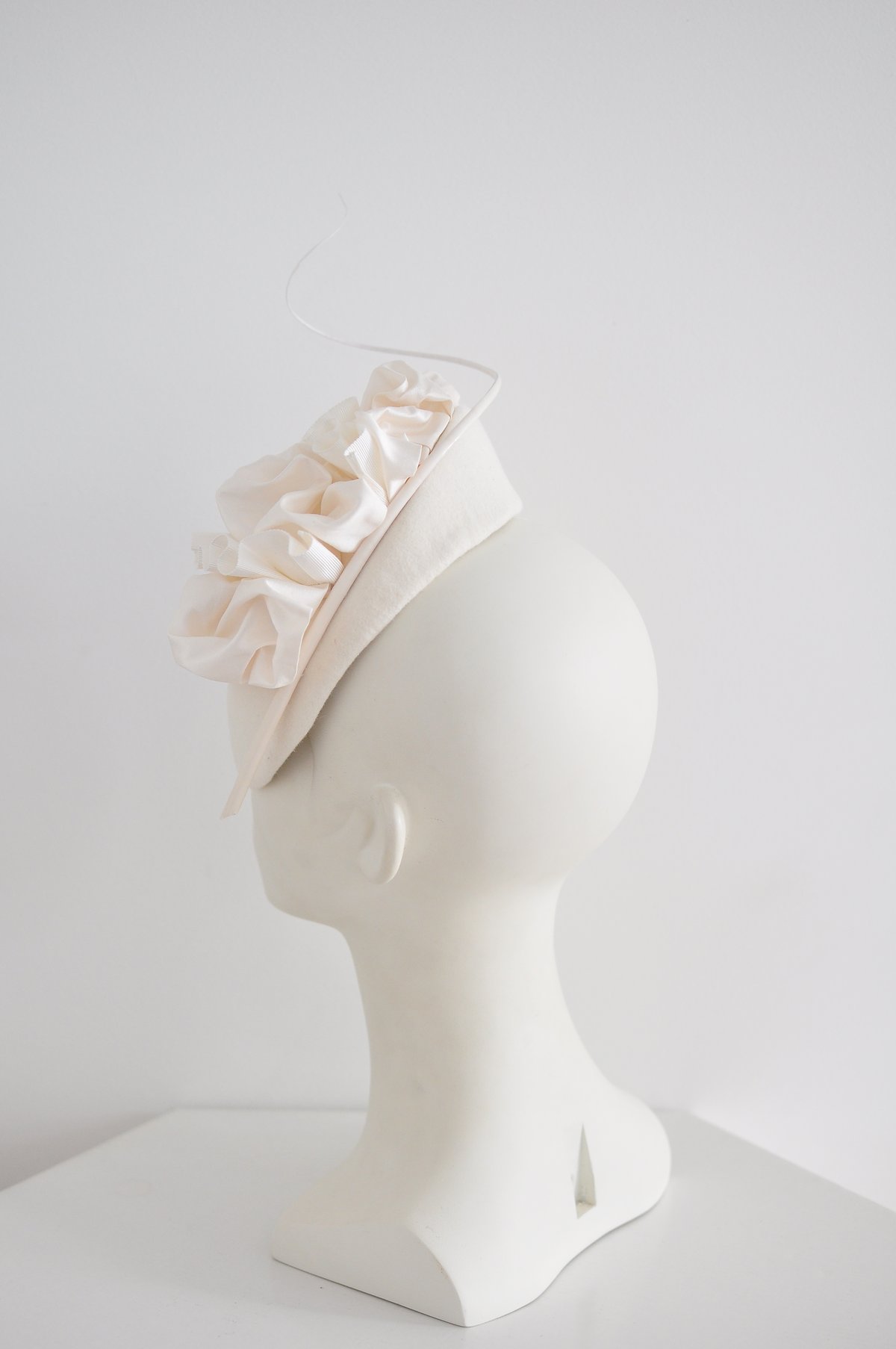 Image of silk + ribbon felt beret