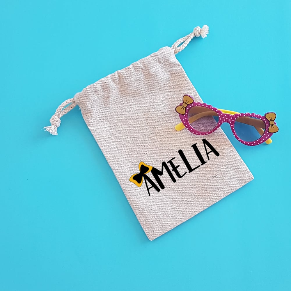 Image of 'Yellow Bow' Personalised Gift Bag