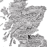 Image 3 of The Great British Isles Type Map (White)
