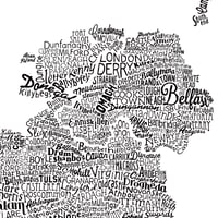 Image 4 of The Great British Isles Type Map (White)