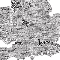 Image 5 of The Great British Isles Type Map (White)