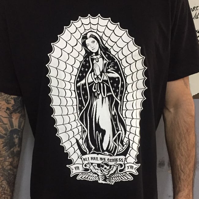Image of All Hail the Goddess, Virgin Lily of Guadalupe II Unisex T-shirt