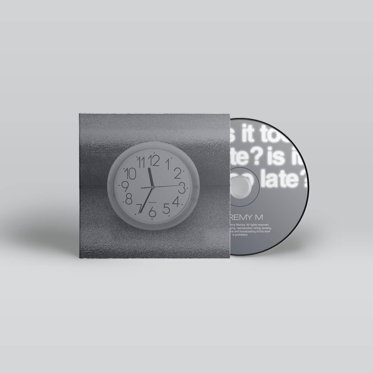 Image of is it too late? CD - preorder