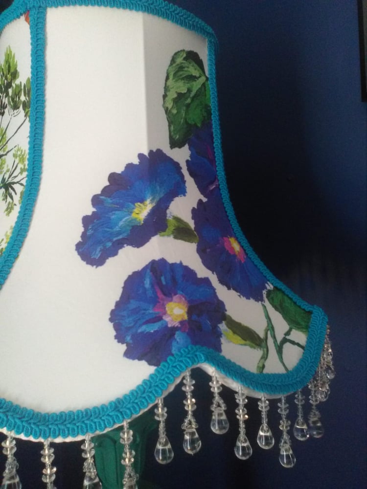 Image of Traditional scalloped edge Lampshade Designers Guild fabric