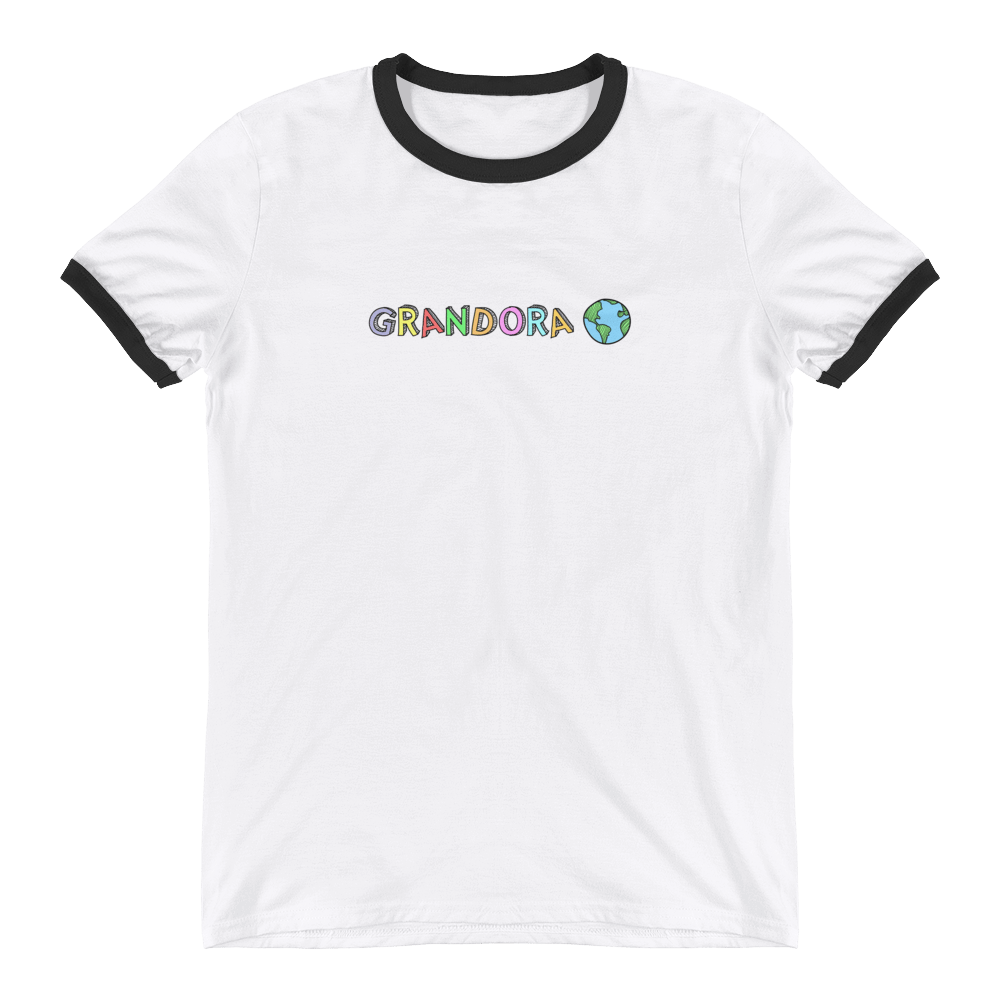 Image of Classic Logo White Ringer T-Shirt 