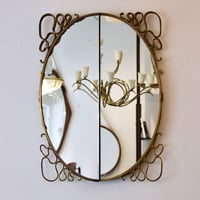 Image 5 of Italian Folding Wall Mirror, 1950s