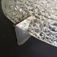 Image 5 of Large Textured Glass Flush Mount