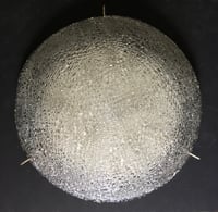Image 3 of Large Textured Glass Flush Mount