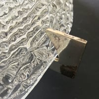 Image 4 of Large Textured Glass Flush Mount