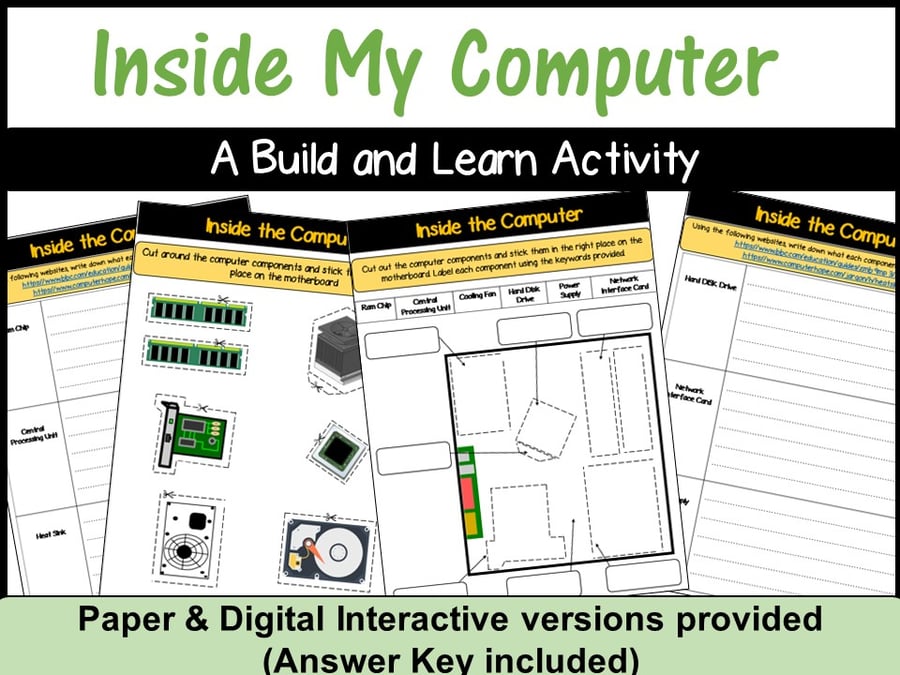 Image of Inside The Computer: A Build & Learn Activity (Interactive & Paper Version)