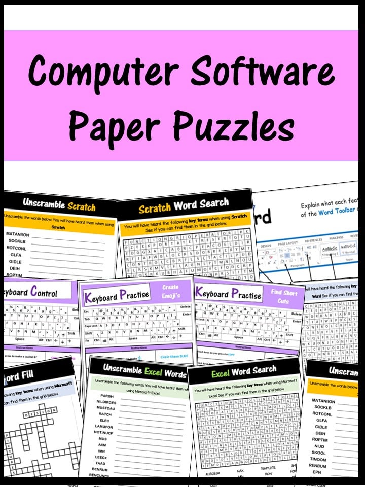 Image of Computer Software Paper Puzzles
