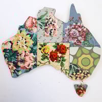 Jumbo Vintage Lino Map of Australia 