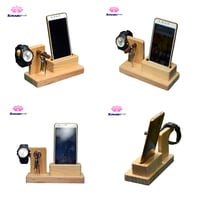 Callphone Stand Wood Modern Simple