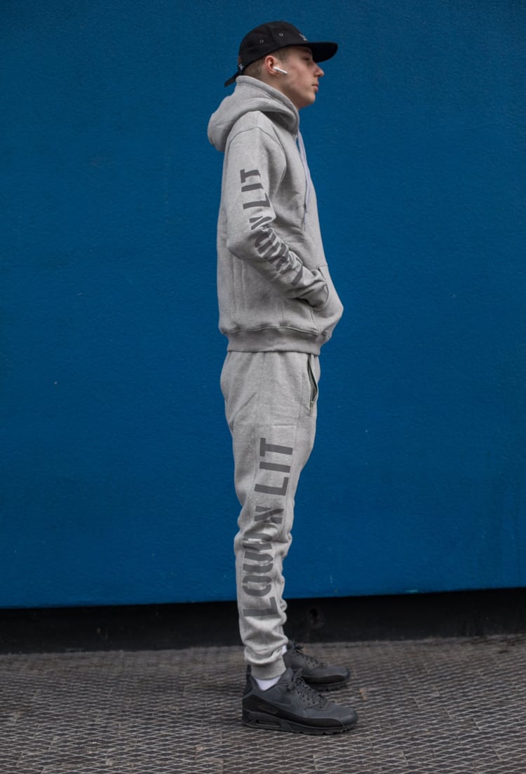 Image of Small Grey Loud N Lit Tracksuit